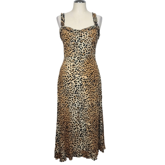 Faithfull the Brand Dresses & Skirts - NWT Faithfull The Brand Noemie Rayon Crepe Animal Print Midi Sleeveless Dress S